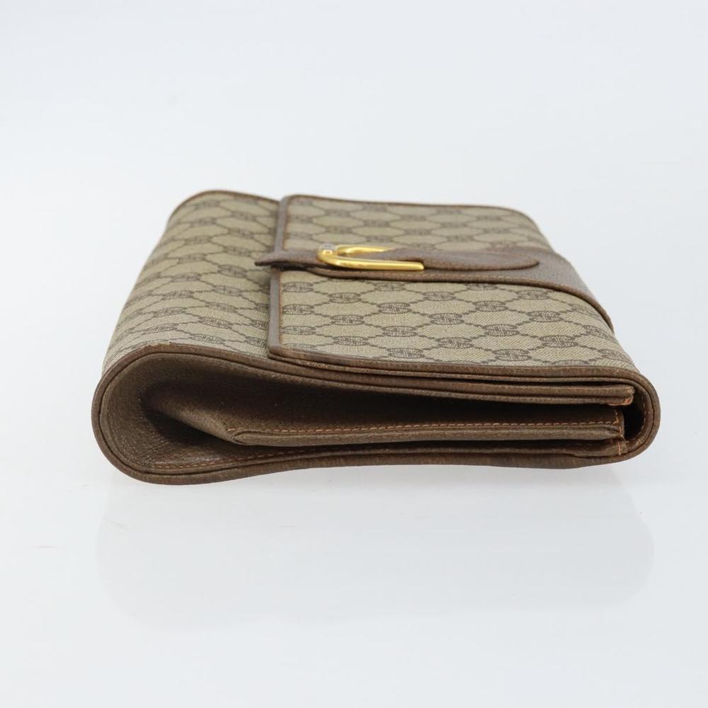 GUCCI GG Supreme Clutch Bag Beige Gold 89 02 050 Auth bs29617 - Picture 3 of 16